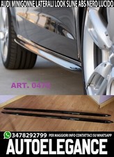 adatto per AUDI A4 B8 8K 2008-2015 AVANT MINIGONNE SLINE NERO LUCIDO
