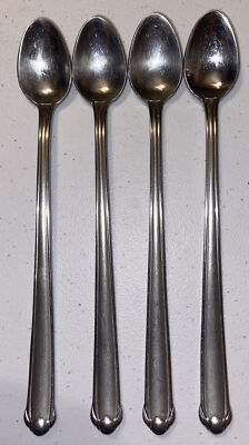 Mikasa Classico Satin / Frosted 18/8 Stainless Ice Tea Spoons 4 Pc 8  Korea