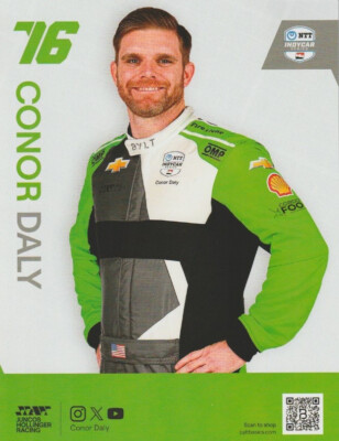 2025 Conor Daly Juncos Hollinger Racing ''2nd Version'' Indy Car Hero Card
