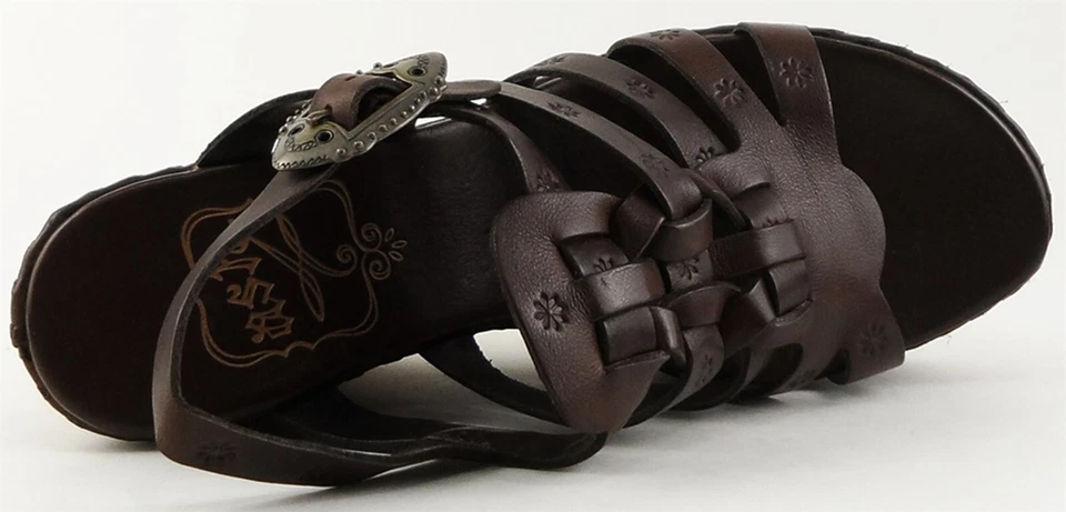 $165 ASH PANAMA Caffe Marrón Diseñador Alpargata Cuñas con Tirantes 8 EUR 38 Foto 4 de 4