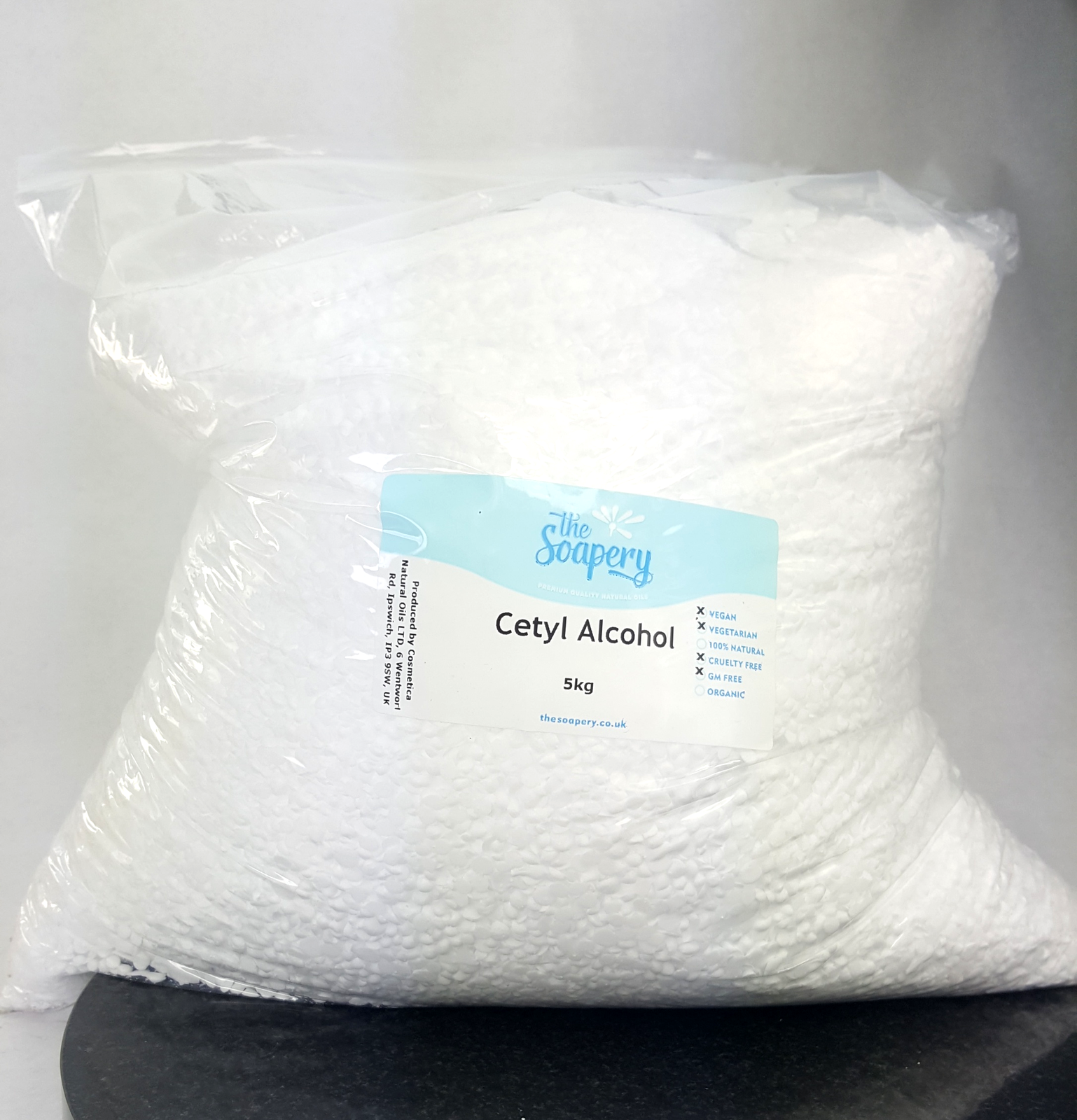 Cetyl Alcohol 5kg - Emulsifier and Thickener for Skin Treatments