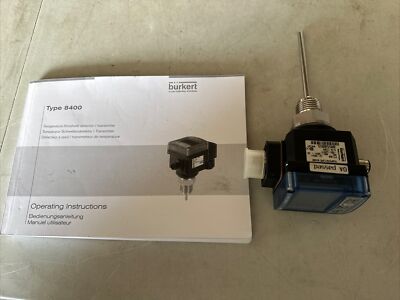 BURKERT Detektor Temperaturtransmitter 8400 PT100 Neu Komplett Anleitung Pro
