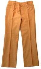 Vintage Romeo Gigli Pants Iridescent Orange Pleat Button Up Dress Pant 40 Small