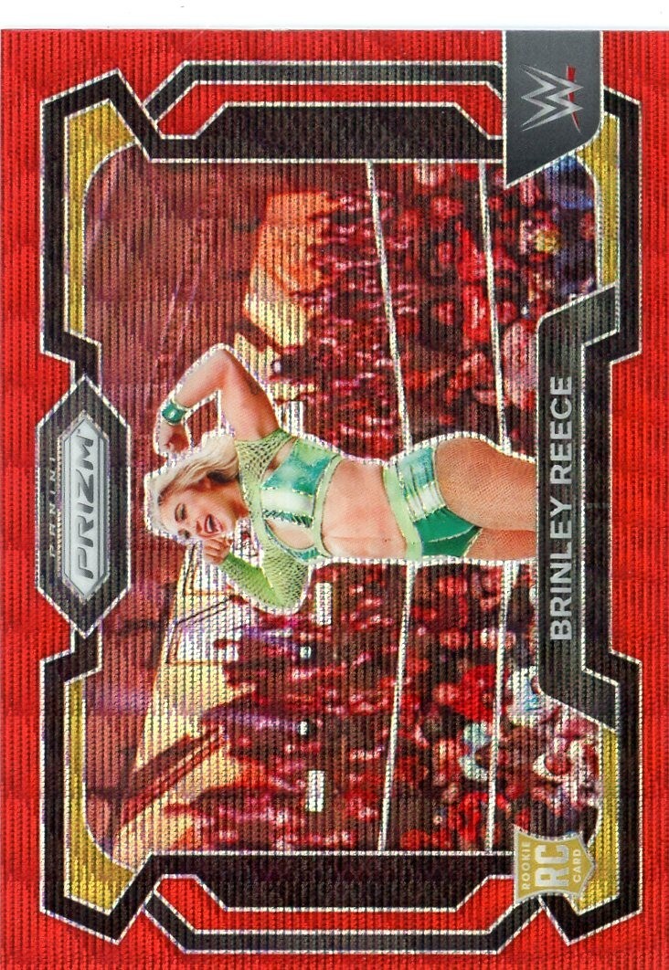 2024 Prizm WWE Red Wave BRINLEY REECE Rookie No. 36 NXT!