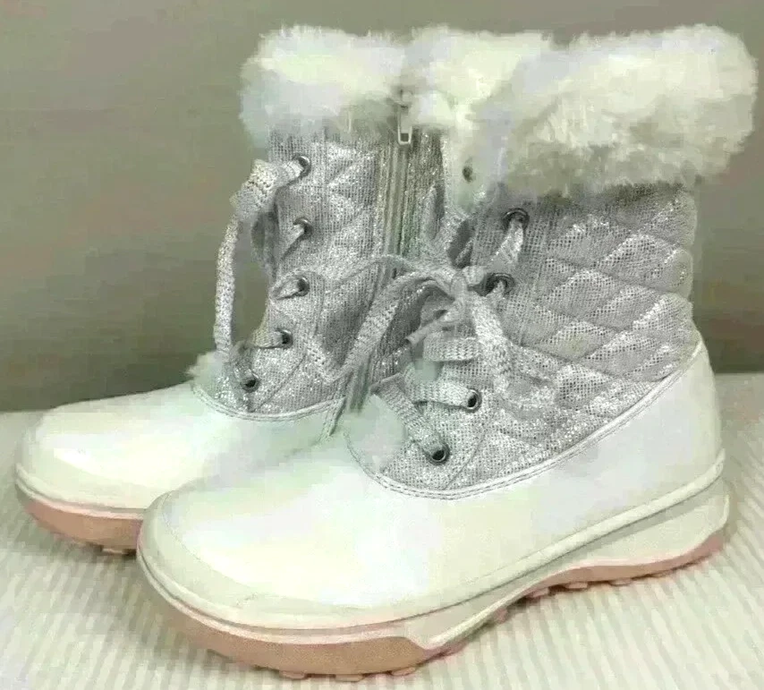 Kelly & Katie Aurora niños showboat plata blanco rosa talla 3M usado en excelente estado déjalo ir Foto 2 de 4