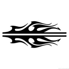 Pair Tribal Flames - Decal Sticker - Multiple Colors Sizes - Ebn7405 Pair Tribal Flames - Decal Sticker - Multiple Colors Sizes - Ebn7405
