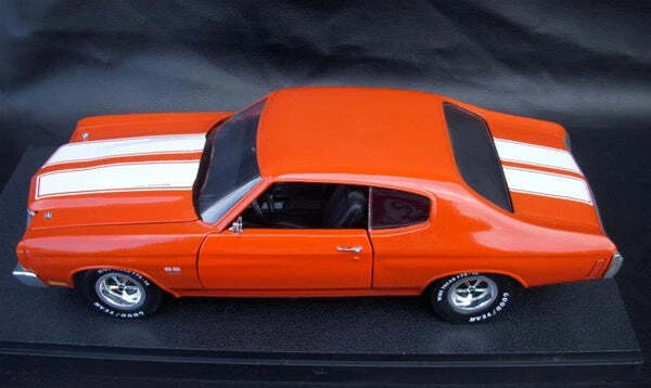 1:18 Ertl 雪佛兰 Chevelle '70 SS 454 LS6 向日葵黄色,橙色 完好带盒 — 第 3/4 张图片