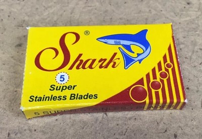 Shark Super stainless blades (5) made in egypt (6222001552829)