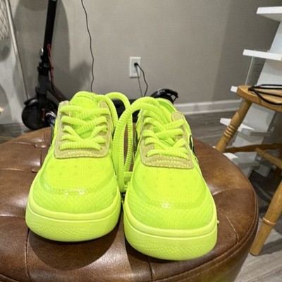 Nike Air Force 1 Off-White Volt Neon Yellow Men's Low Top Sneakers