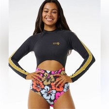 NWT Rip Curl Women  s Hibiscus Heat Plice Surf Suit One Piece Swimsuit Size XL