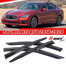 For Infiniti Q50 14-24 Jdm Mugen Style Window Visors Vent Deflector Rain Guards For Infiniti Q50 14-24 Jdm Mugen Style Window Visors Vent Deflector Rain Guards