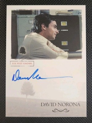 2004 Six Feet Under HBO David Norona as Gary Deitman Auto Rittenhouse Autograph
