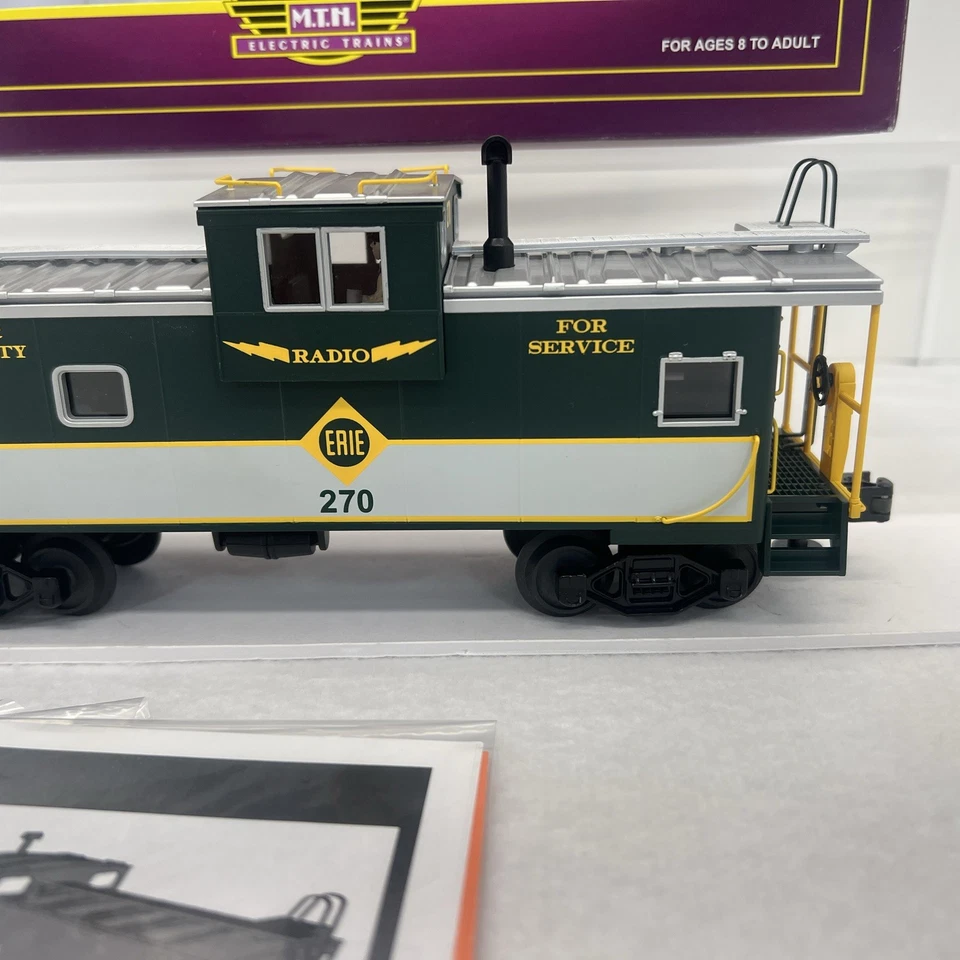 MTH Premier 20-91075 Erie Extended Vision Caboose #270 O Gauge New - Image 3 of 4