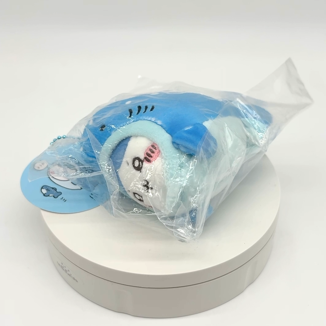 Chiikawa Aquarium Whale Shark Hachiware Mascot Plush Keychain
