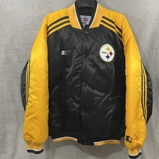 Vintage Pittsburgh Steelers Pro Line Starter Jacket Size XXL 2XL Bomber