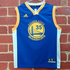 Adidas KEVIN DURANT NBA Basketball GOLDEN STATE WARRIORS Jersey - Youth Medium
