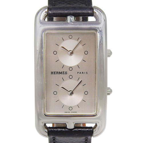 HERMES CC3-510 2 Zones / Do Zones Cape Cod Watches SilverDial Stainless St...