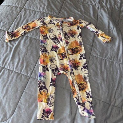 12-18 Months Little Bum Bum Roses Romper Bamboo 