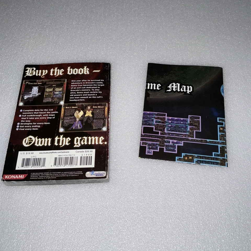 Castlevania Dawn Of Sorrow Doublejump Official Strategy Guide DS w/ Poster vgc - Image 2 of 4