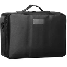 Uimoso Makeup Train Case Large 18" Travel Cosmetic Makeup Organizer Bag Portable