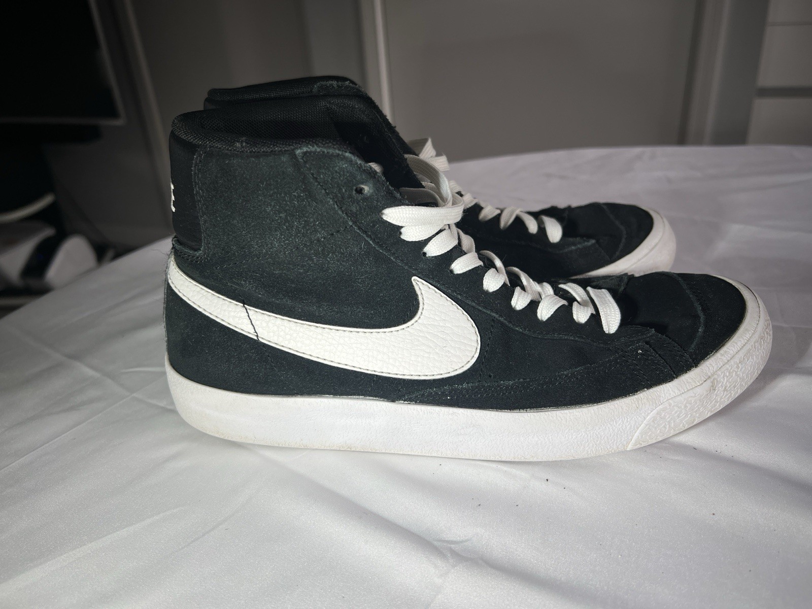 Nike Blazer Mid 77 Vintage White/Black Basketball Shoes DD3237-002 UK Size 6