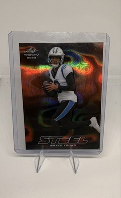 2023 Leaf Trinity - Trinity Steel Bryce Young #S-16 Orange Lava /15 (RC)