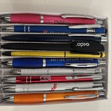 A set of 10 unique, new advertising pens (16)