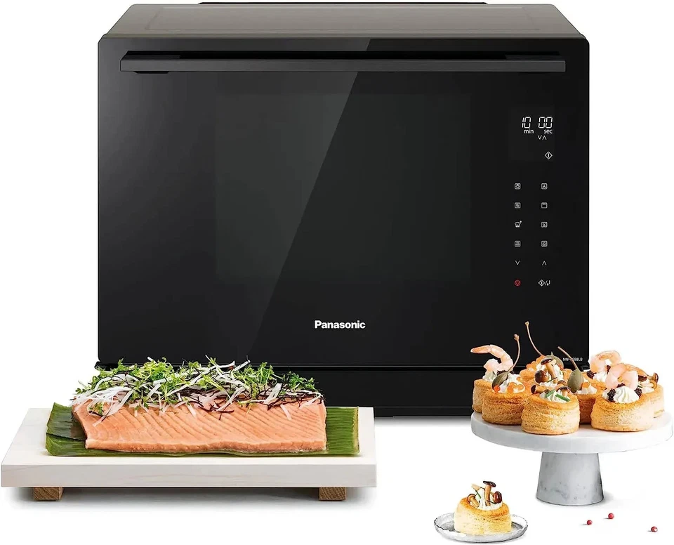 Panasonic NN-CS88LBEPG -4-in-1-Kombi-Dampfofen, 31 l-Mikrowelle mit Grill/Heißlu - Bild 2 von 4