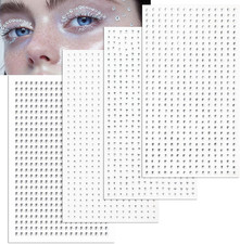 1836 PCS Face Gems Hair Gems, Bling Self-Adhesive Face Jewels Eye Jewels Rhinest