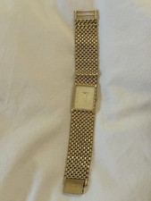 Longines HT1965 Swiss 1500 Rectangular Men’s Dress Watch Gold Tone New Battery