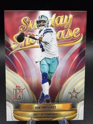 Topps Signature Class 2025 Dak Prescott Cowboys Sunday Showcase  /299