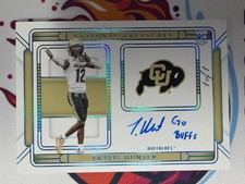 2025 National Treasures Travis Hunter Team Logo Signatures 1 Of 1 Jaguars RC 1/1