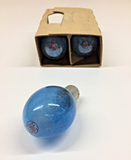 3 Vintage Blue GE Camera Flashbulbs