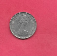 GREAT BRITAIN GB UK KM911 1970 VF-VERY FINE CIRCULATED  5 NEW PENCE OLD COIN