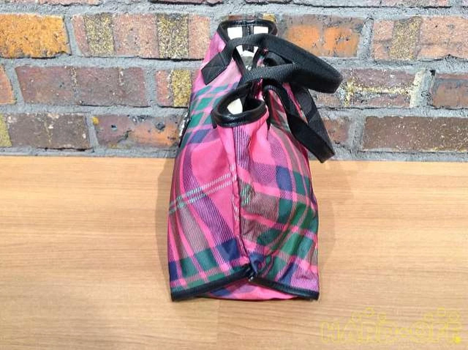 Vivienne Westwood Pink Plaid Handbag - Image 3 of 4