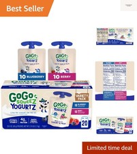 yogurtZ Variety Pack, Blueberry  Berry, 3 oz Pack of 20, Kids Snacks Made fr...
