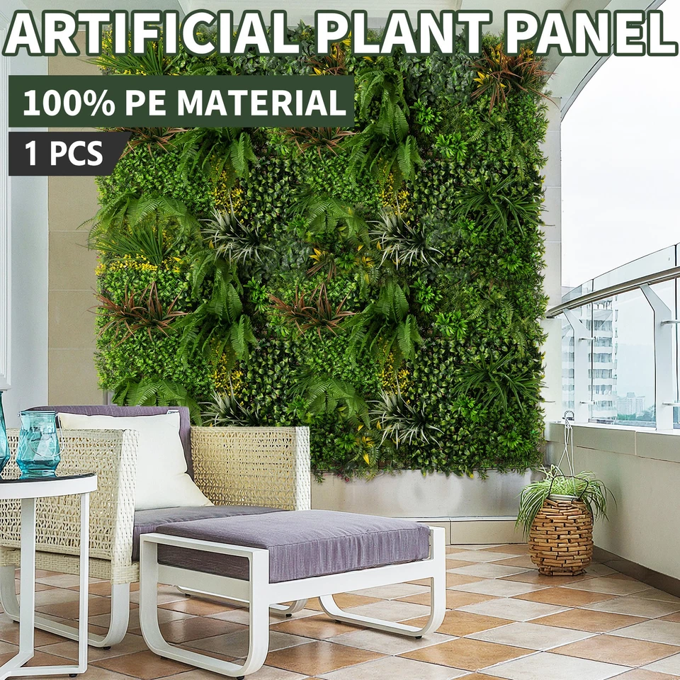 1PC 40"x40" Artificial Boxwood Hedge Panels Topiary Hedge Plants UV Protected - Image 2 of 4