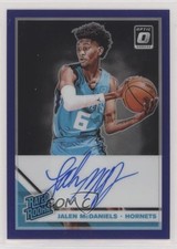 2019 Donruss Optic Rated Rookie Purple Prizm Signatures Jalen McDaniels Auto yd2