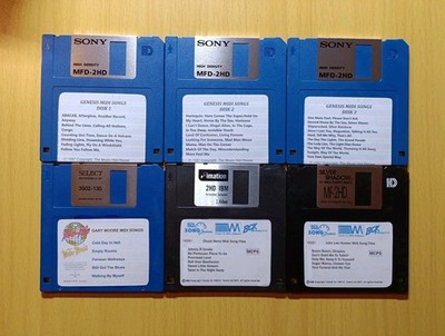 Vintage Midi Song Dateien Diskette Konvolut für Keyboarder 
