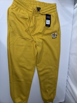 True Religion Spicy Mustard Jogger Sweatpants Size L NWT