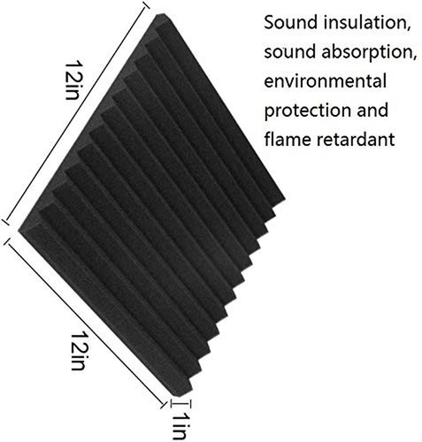 YDHTDLHC 52 Pack po 1 X 12 X 12 cali Akustyczne panele piankowe - pianka akustyczna -... - Zdjęcie 8 z 9