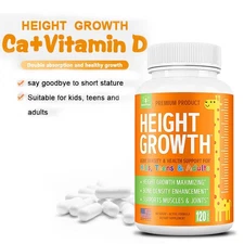 Height Growth Capsules Improves Bone Density And Joint Health 120 Pills