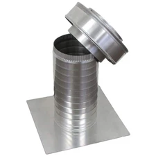 6 In. Dia Keepa Vent an Aluminum Roof Vent for Low Slope / Flat Roof Ventilation