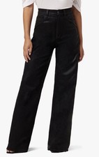 Joes Jeans The Mia Petite High Rise Wide Leg Black Denim Jeans Size 29 NWT