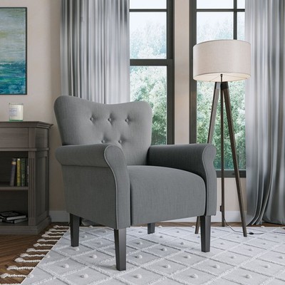 Modern Accent Chair 30.3'' Wide High Back Tufted Upholstered Armchair