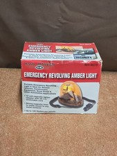Haul Master 12 Volt Emergency Revolving Amber Warning Light 96279 New