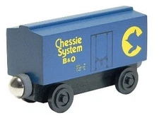 Wooden Whittle Shortline Railroad Chessie System B&O 3" Box Car Train Car
