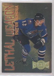1996 97 Fleer Metal Universe Lethal Weapon Super Power Peter Bondra #1 0c3