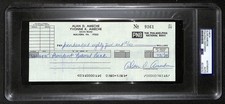 Alan Ameche Signed/Auto 1985 Bank Check 1954 Heisman Wisconsin PSA/DNA 205374