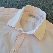 Turnbull  Asser Dress Shirt Men  s Large 17.5 44 Pink French Cuff - Ships USA